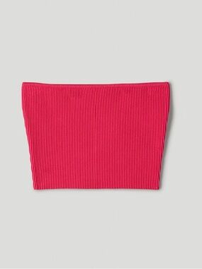Babaton Hot Pink Ribbed Tube Top